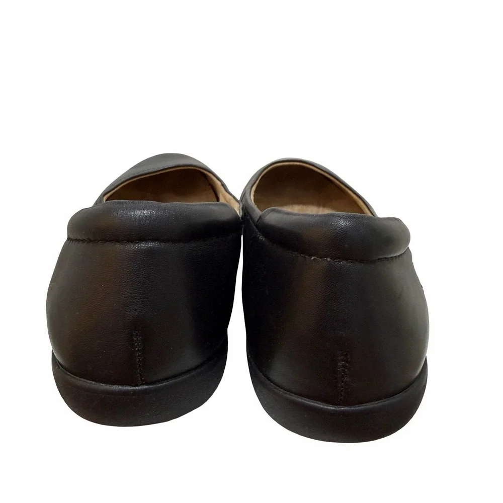 Naturalizer Smooth Leather Flexy Flats Womens US 10 Black Classic Comfort Shoes
